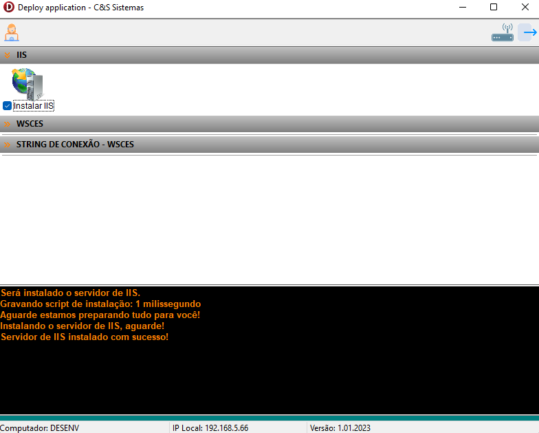 Processos de instalacao